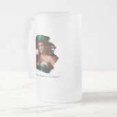 Maeve Green Corset Hostess Pub St Patrick's Day Mattglas Bierglas (Vorderseite Links)
