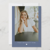 MAEVE Navy Blue Medical RN Nurse Abschluss Einladung (Rückseite)