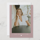 MAEVE Rose Gold Blush Medical RN Nurse Abschluss Einladung (Rückseite)