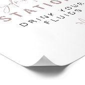 MAEVE Rose Gold Nurse Hydration Station Trinkzeich Poster (Ecke)