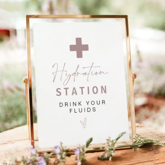 MAEVE Rose Gold Nurse Hydration Station Trinkzeich Poster