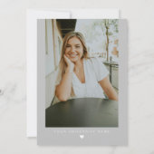 MAEVE Silver Gray Medical RN Nurse Abschluss Einladung (Rückseite)