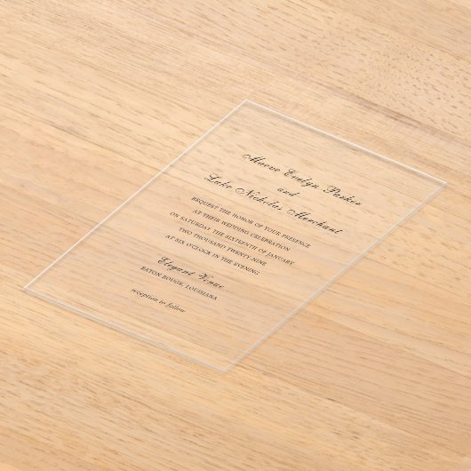 Maeve Traditionelle Einladung zur Hochzeit (Ablage )