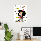 Mafalda Herbstblätter Quino Comic argentino Poster (Heimbüro)