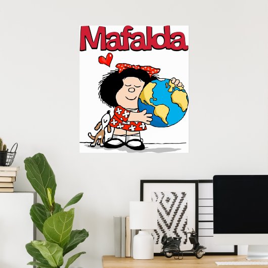Mafalda-Liebe Poster (Heimbüro)