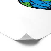 Mafalda über der Welt Poster (Ecke)