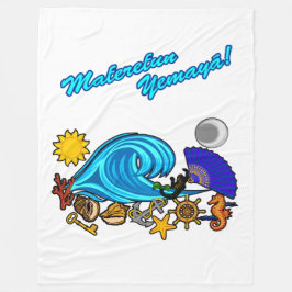 Maferefun Yemaya Fleecedecke