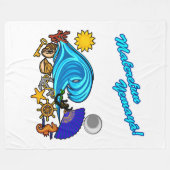 Maferefun Yemaya Fleecedecke (Vorderseite (Horizontal))