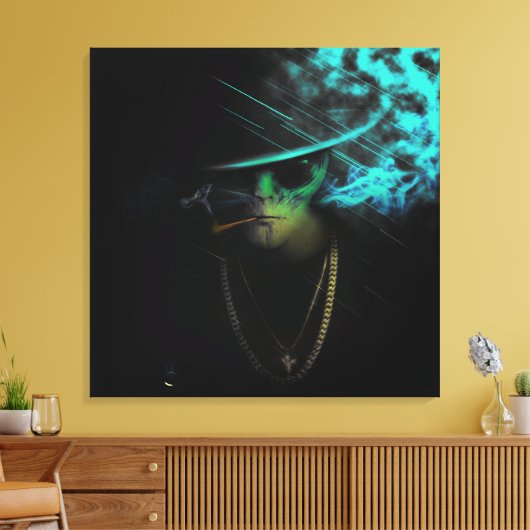 Mafia Alien Leinwanddruck (Insitu (Wohnzimmer))
