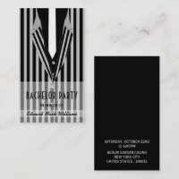 Mafia Anzug, Bachelor Party Ticket Einladung