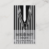 Mafia Anzug, Bachelor Party Ticket Einladung (Vorderseite)