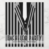 Mafia Anzug Bachelor Party Weinetikett (Einzelnes Label)