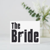 Mafia Bride Postkarte (Stehend Vorderseite)