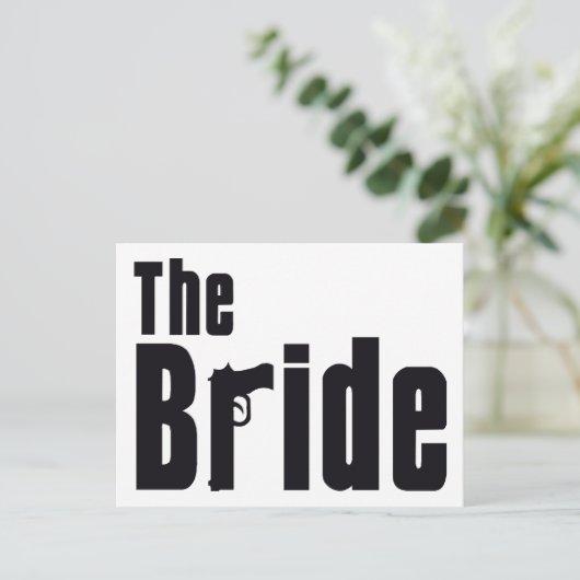 Mafia Bride Postkarte (Stehend Vorderseite)