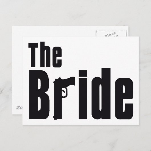 Mafia Bride Postkarte (Vorne/Hinten)