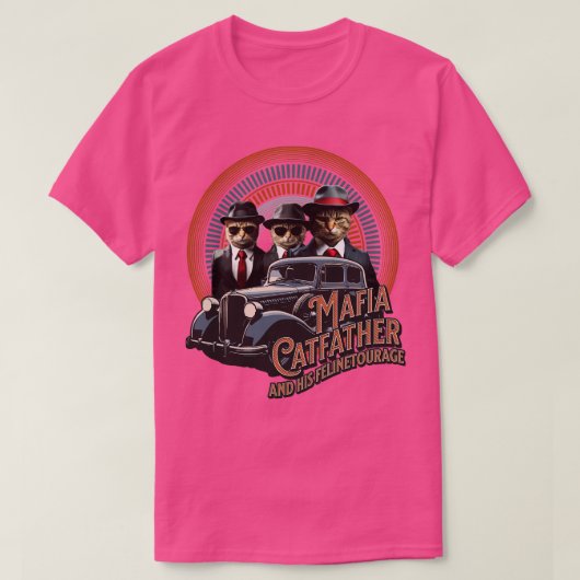 Mafia Catvater und seine Felinetourity T-Shirt (Design vorne)