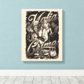 Mafia Crime Big Boss Canvas Print Leinwanddruck (Insitu (Holzboden))