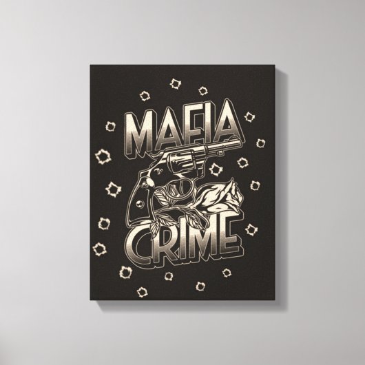 Mafia Crime Canvas Print Leinwanddruck (Vorderseite)