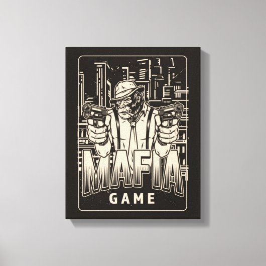 Mafia Game Canvas Print Leinwanddruck (Vorderseite)