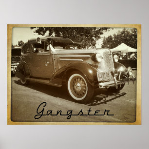 Mafia-Gangsterlowrider-Bomben-Auto-Plakat Poster