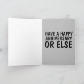 MAFIA GLÜCKLICH JAHRESTAG, GANGSTER CARD ZU VEREIN KARTE (Innenseite)