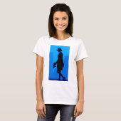 Mafia-Mädchen Fedora T-Shirt (Vorne ganz)