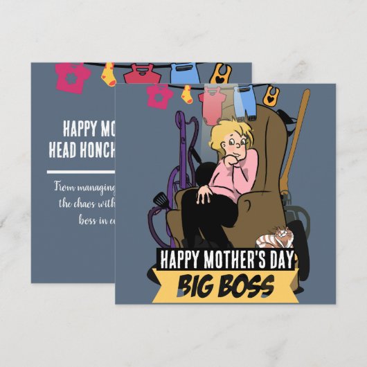 Mafia Mama: Muttertagsausgabe Feiertagskarte (Vorne/Hinten)