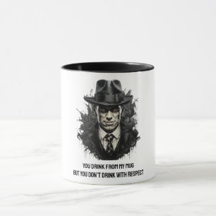 Mafia Man in Black Hat Tasse
