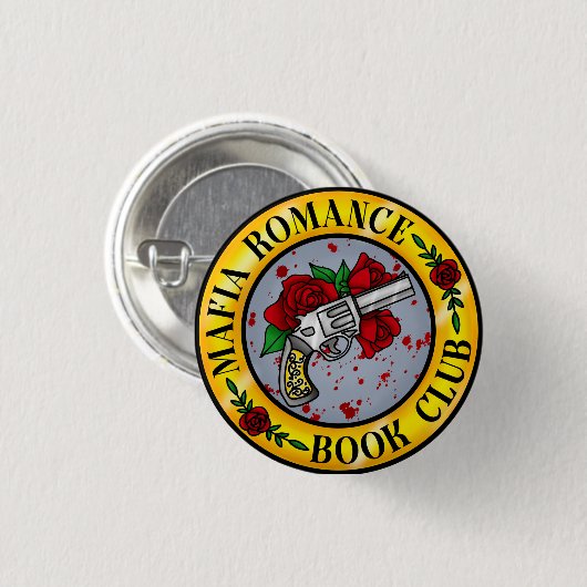Mafia Romance Book CLub Abzeichen Button (Vorne & Hinten)