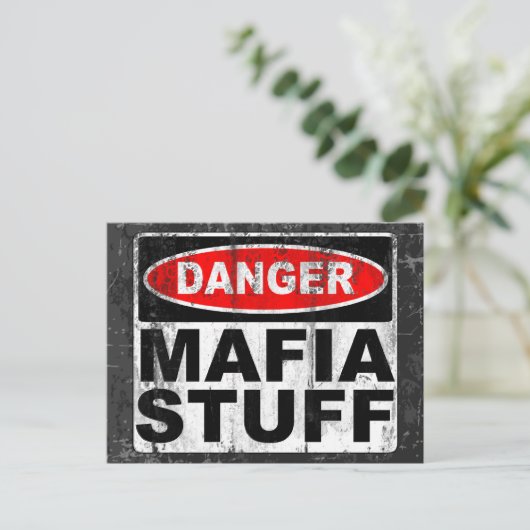 Mafia Stuff Postkarte (Stehend Vorderseite)