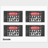 Mafia Stuff Rechteckiger Aufkleber (Blatt)