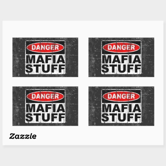 Mafia Stuff Rechteckiger Aufkleber (Blatt)