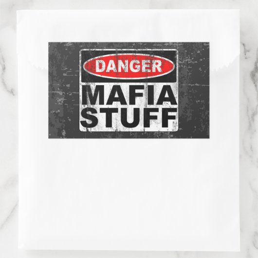 Mafia Stuff Rechteckiger Aufkleber (Tasche)