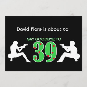 Mafia Style 40. Geburtstagsfeier Einladung