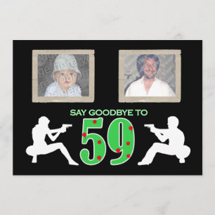 Mafia Style Foto 60. Geburtstagsfeier Einladung