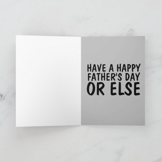 MAFIA VATHER'S DAY FUNNY GANGSTER CARD KARTE (Innenseite)