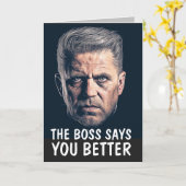 MAFIA VATHER'S DAY FUNNY GANGSTER CARD KARTE (Gelbe Blume)