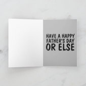 MAFIA VATHER'S DAY FUNNY GANGSTER CARD KARTE (Innenseite)