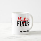 Mafiusu Fitusu Funny Sicilian Sprichwort Kaffeetasse (VorderseiteRechts)