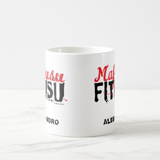 Mafiusu Fitusu Funny Sicilian Sprichwort Kaffeetasse (Mittel)