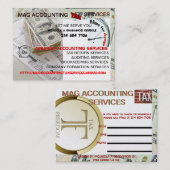 MAG-BUCHHALTUNGS-STEUER HÄLT MOISOLA AGBADAMOSI VISITENKARTE (Vorne/Hinten)