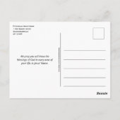 MAG DER HERRLICHE SEGE, DEN SIE HABEN | Christlich Postkarte (Rückseite)