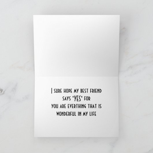 "MAG DU MICH?" ICH LIEBE MEIN BESTES FREUND "YOU"! KARTE (Innenseite)