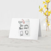 "MAG DU MICH?" ICH LIEBE MEIN BESTES FREUND "YOU"! KARTE (Gelbe Blume)