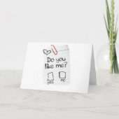 "MAG DU MICH?" ICH LIEBE MEIN BESTES FREUND "YOU"! KARTE (Vorderseite)