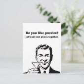 MAG DU PUZZLES? POSTKARTE (Stehend Vorderseite)