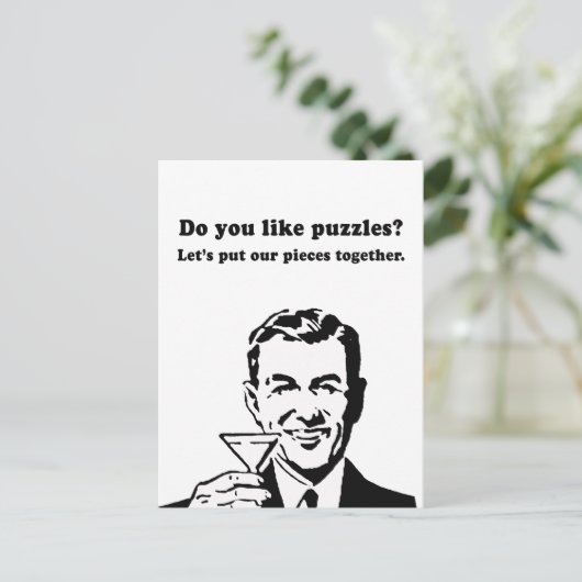 MAG DU PUZZLES? POSTKARTE (Stehend Vorderseite)