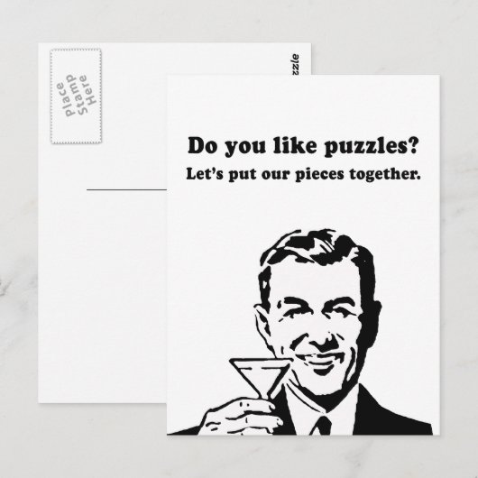 MAG DU PUZZLES? POSTKARTE (Vorne/Hinten)