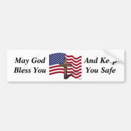 Mag Gott Sie segnen und Sie sicher behalten Autoaufkleber
