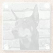 Mag ich Ihr Gesicht lecken Glasuntersetzer (Rückseite)